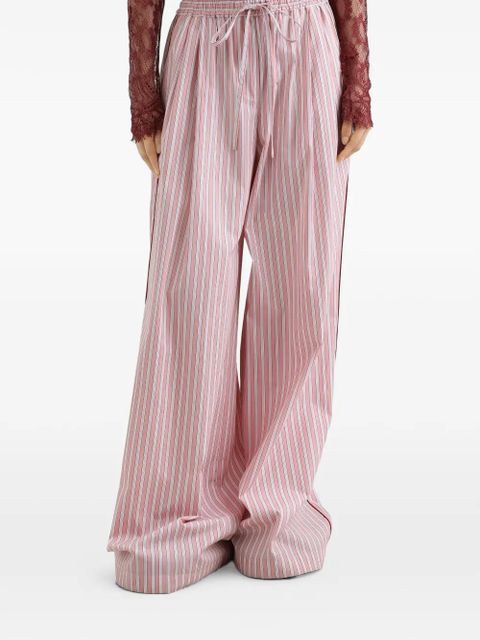Dolce & Gabbana striped drawstring trousers - Pink
