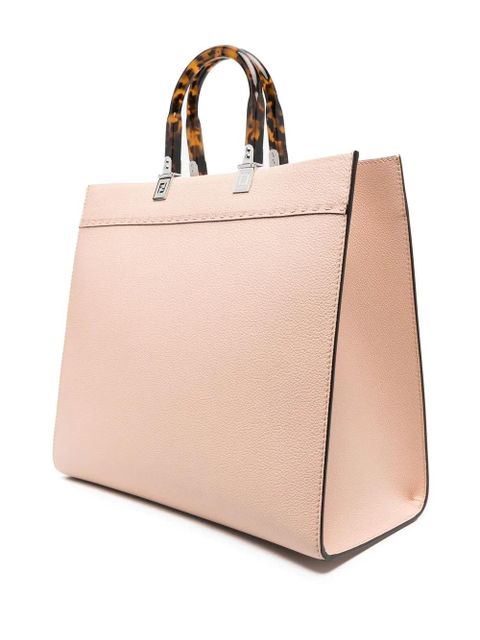 FENDI Sunshine logo-embossed tote bag - Pink