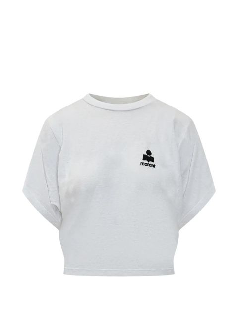 MARANT ÉTOILE Kyanzae-GZ logo-print T-shirt - White - zdjęcie produktu nr 1