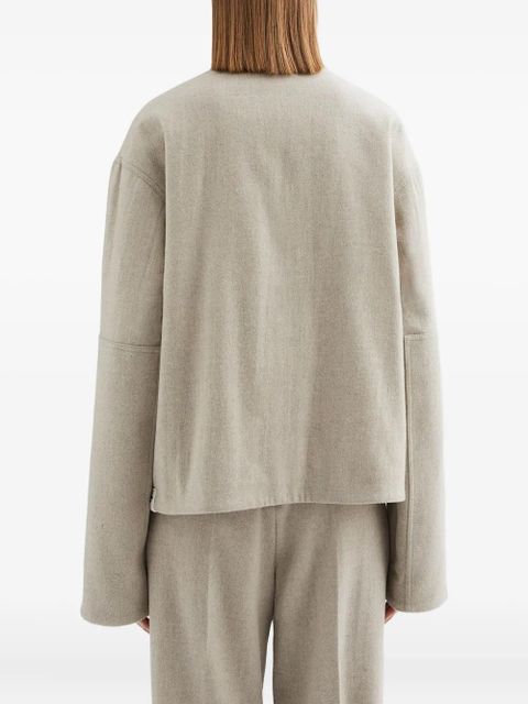 JIL SANDER+ wool felted jacket - Neutrals