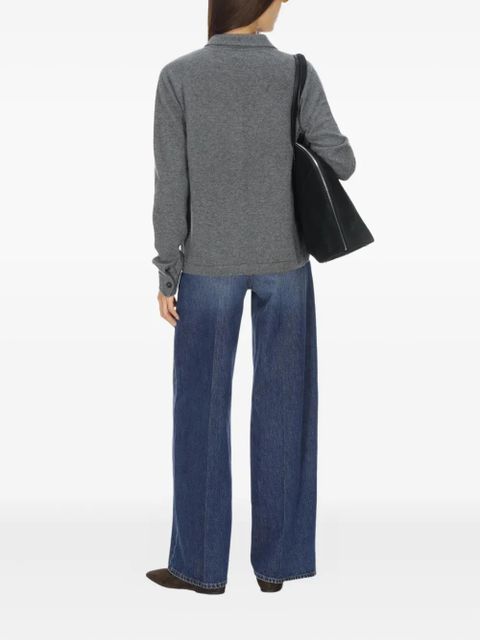 TOTEME raglan-sleeve cardigan - Grey