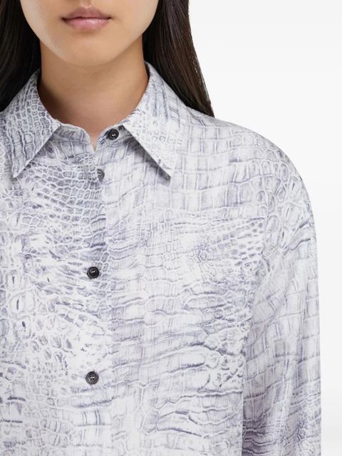 Ferragamo georgette shirt - White