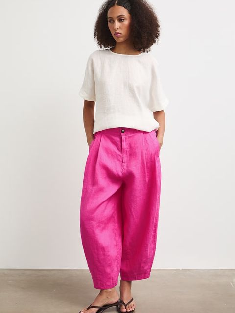 Medicine spodnie slouchy damskie lniane - zdjęcie produktu nr 1
