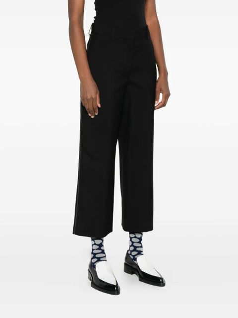Marni Hosen side-stripe cropped trousers - Black - zdjęcie produktu nr 2