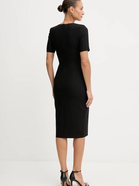 Marciano by Guess sukienka DALIA kolor czarny midi dopasowana 5BGK16 7046A