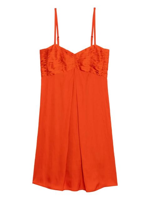 Zadig&Voltaire Rippies ruched-detail mini dress - Orange - zdjęcie produktu nr 1