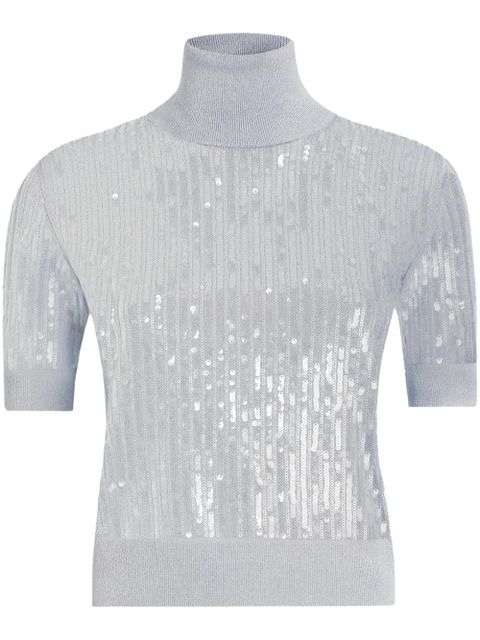 Dolce & Gabbana sequin-embellished top - Grey - zdjęcie produktu nr 1