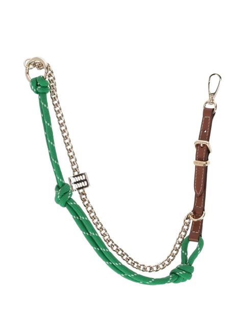 Miu Miu chain rope keyring - Green - zdjęcie produktu nr 1