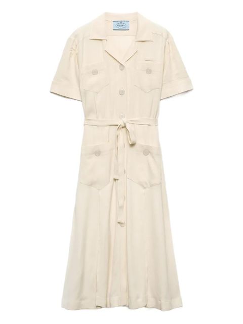 Prada lace shirt dress - Neutrals - zdjęcie produktu nr 1