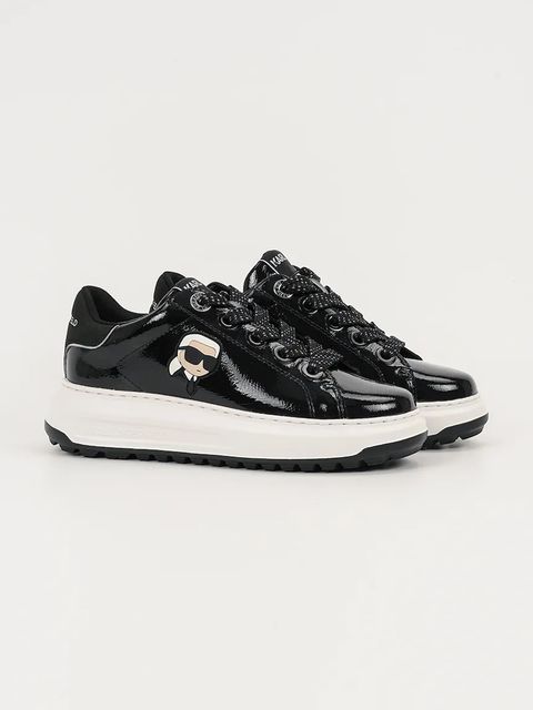 Karl Lagerfeld sneakersy skórzane KAPRI LUG damskie kolor czarny KL67531 - zdjęcie produktu nr 2