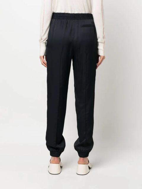 Jil Sander drawstring tapered trousers - Blue