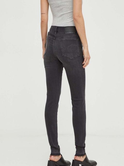 G-Star jeansy damskie kolor szary