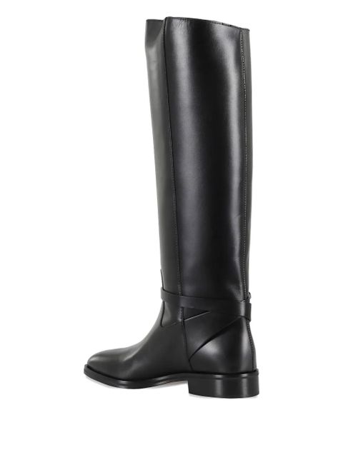 Jimmy Choo Lawton leather boots - Black - zdjęcie produktu nr 1