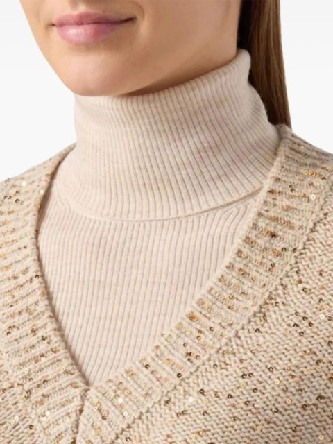 MC2 Saint Barth v-neck sweater - Brown