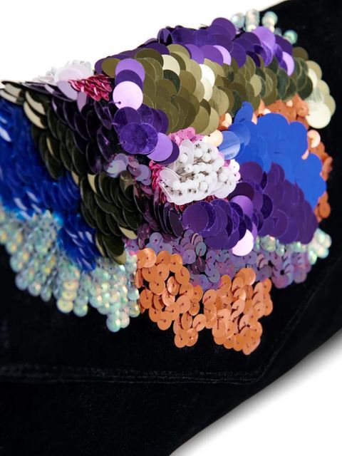 Essentiel Antwerp Intensify sequins beads clutch bag - Black - zdjęcie produktu nr 2