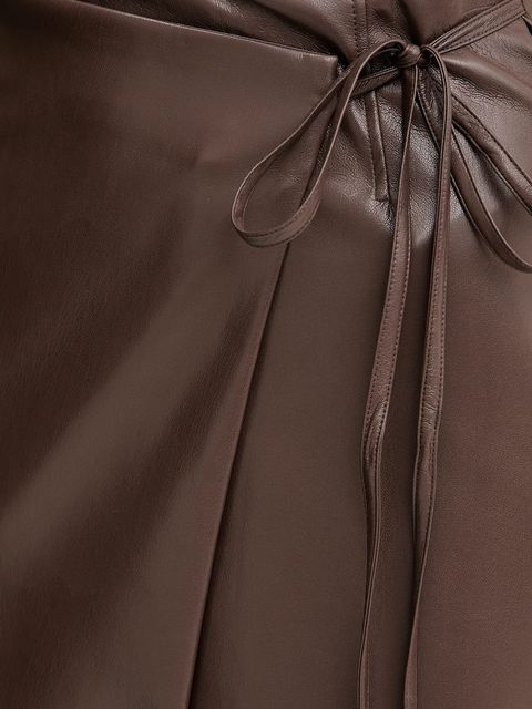 Marciano by Guess spódnica GLADYS kolor brązowy midi ołówkowa 5BGD07 7389A