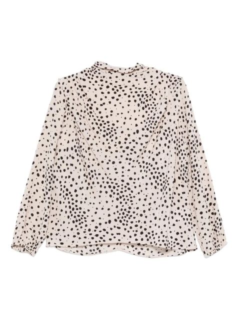 Ba&Sh Delphine spotted long-sleeve blouse - Neutrals - zdjęcie produktu nr 1