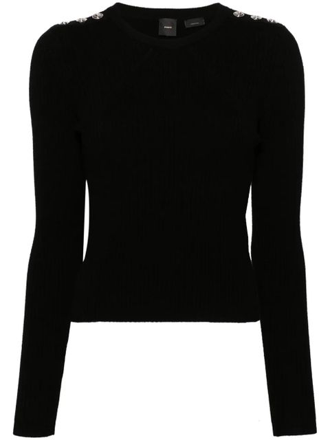 PINKO Love Birds-motif sweater - Black - zdjęcie produktu nr 1