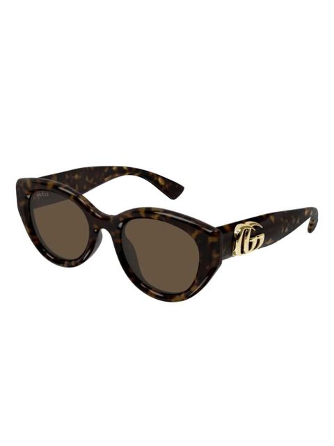 Gucci Eyewear rounded sunglasses - Brown - zdjęcie produktu nr 2