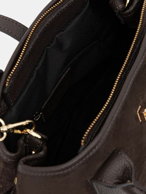 Answear.LAB torebka skórzana kolor brązowy