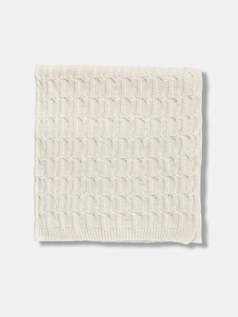 Liviana Conti szalik z domieszką wełny damski kolor beżowy gładki A5WF76 - zdjęcie produktu nr 2