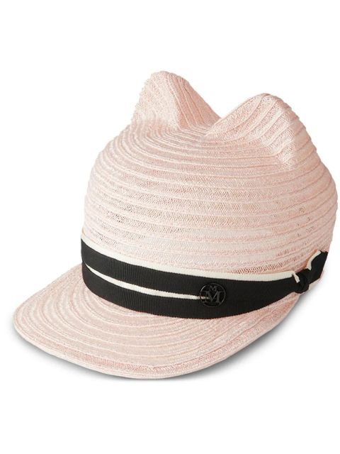 Maison Michel Jamie strap-detail hat - Pink - zdjęcie produktu nr 1