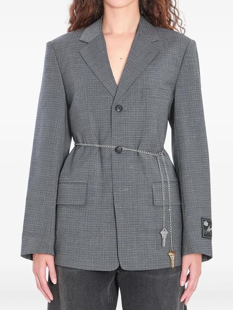 Alexander Wang detachable chain-link blazer - Grey - zdjęcie produktu nr 1