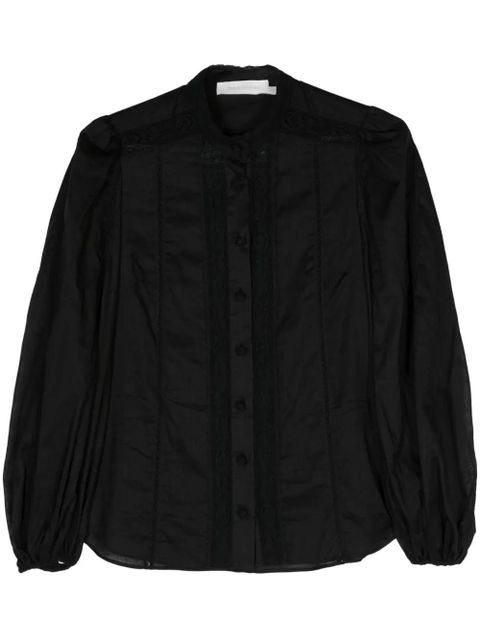ZIMMERMANN Halliday cotton shirt - Black - zdjęcie produktu nr 1