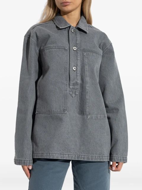 JW Anderson button-fastening patch-pocket shirt - Grey