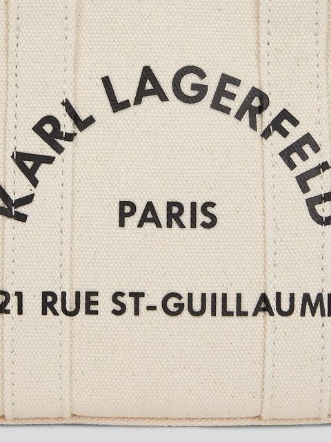Karl Lagerfeld torebka bawełniana K/RSG kolor beżowy A3W50118 - zdjęcie produktu nr 2