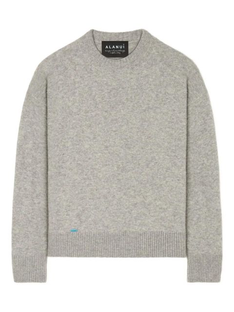 Alanui crew-neck knitted sweater - Grey - zdjęcie produktu nr 1