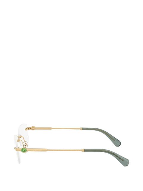 Swarovski oval-frame sunglasses - Gold
