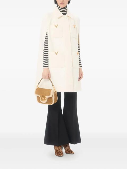 Valentino Garavani Alltime Vlogo suede tote bag - Brown - zdjęcie produktu nr 2