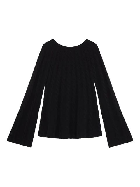 LouLou de Saison Amal bell-sleeve sweater - Black - zdjęcie produktu nr 1