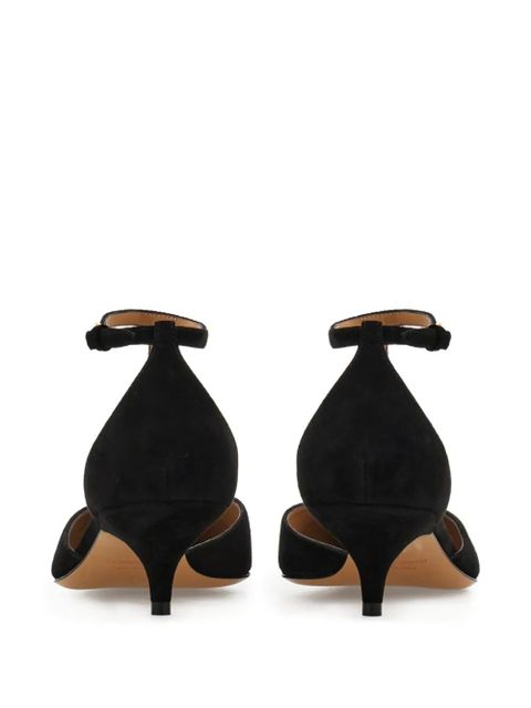 Ferragamo 40mm t-strap buckle pumps - Black