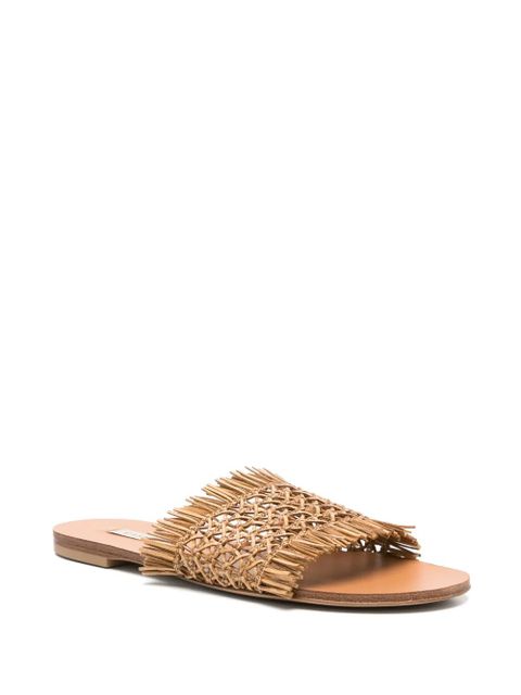Casadei woven-leather flat sandals - Neutrals - zdjęcie produktu nr 2