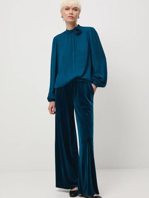 Medicine bluzka damska kolor turkusowy gładka - zdjęcie produktu nr 2