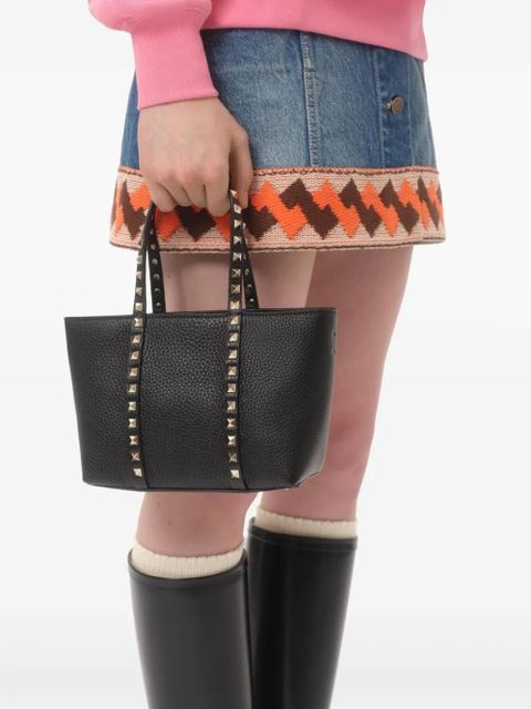 Valentino Garavani small Rockstud tote bag - Black