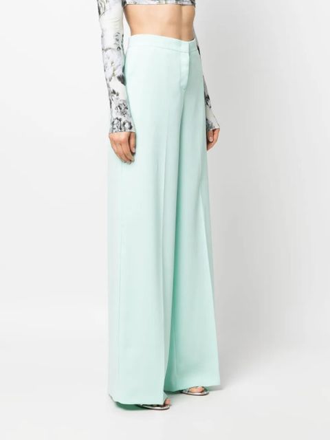 PINKO high-waisted wide-leg trousers - Blue