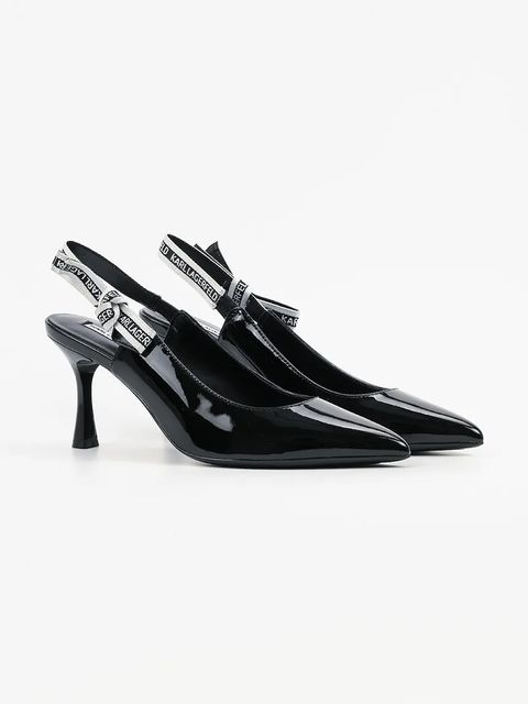 Karl Lagerfeld szpilki skórzane SIENNA - zdjęcie produktu nr 1