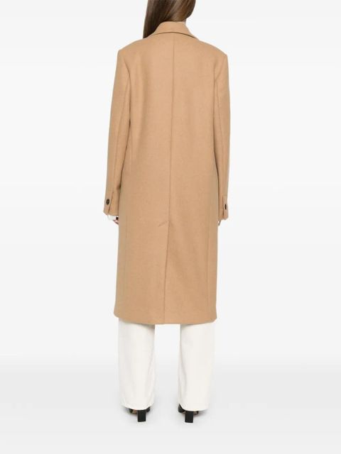 TOTEME single-breasted wool coat - Brown