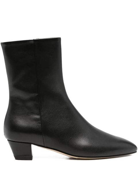 Aeyde leather pointed-toe ankle boots - Black - zdjęcie produktu nr 1