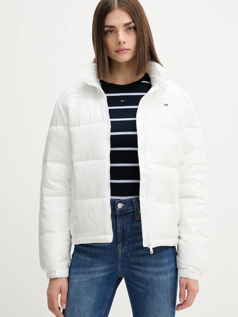 Tommy Jeans kurtka kolor biały zimowa DW0DW21619