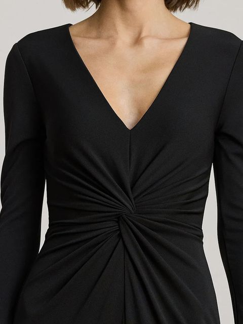 Lauren Ralph Lauren sukienka kolor czarny maxi rozkloszowana 253981393