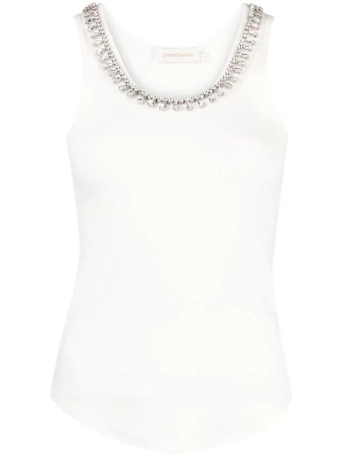 ZIMMERMANN Matchmaker rhinestone-embellished top - White - zdjęcie produktu nr 1