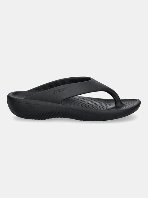 Crocs japonki Mellow Recovery Flip damskie kolor czarny na płaskim obcasie 211100