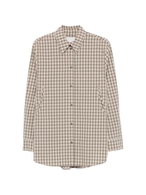 Nanushka plaid-detail shirt - Neutrals - zdjęcie produktu nr 1
