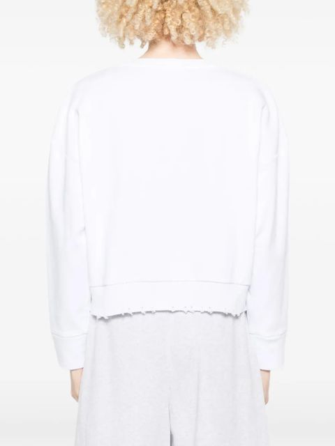 PINKO frayed sweater - White