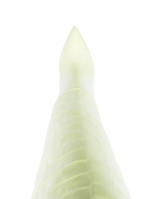 Paris Texas 100mm crocodile-effect leather boots - Green