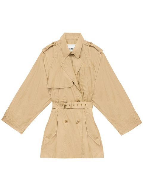 ISABEL MARANT Franny trench coat - Neutrals